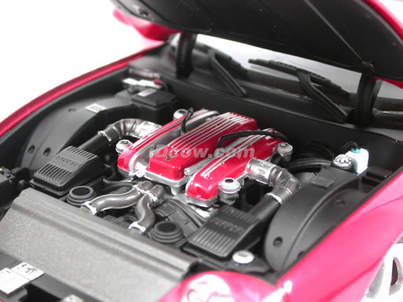 2006 Ferrari 575M Superamerica diecast model car 1:18 scale die cast by Hot Wheels Elite - Red J2921