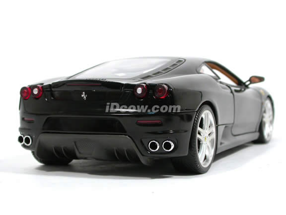 2006 Ferrari F430 diecast model car 1:18 scale diecast by Hot Wheels - Black H3070