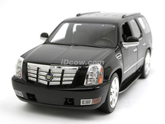 2007 Cadillac Escalade diecast model SUV 1:18 scale die cast by Hot Wheels - Black J7786