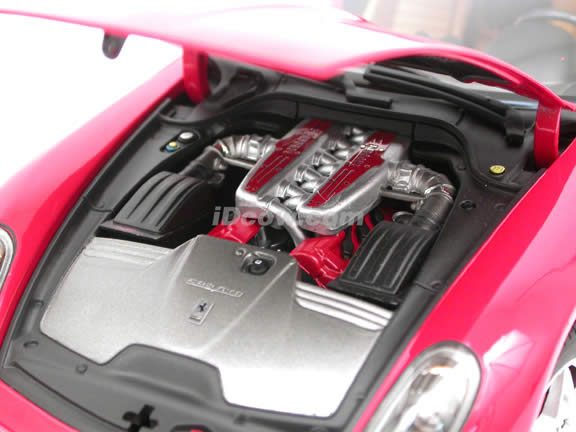 2007 Ferrari 599 GTB Fiorano diecast model car 1:18 scale die cast by Hot Wheels Elite - Elite Red J2917