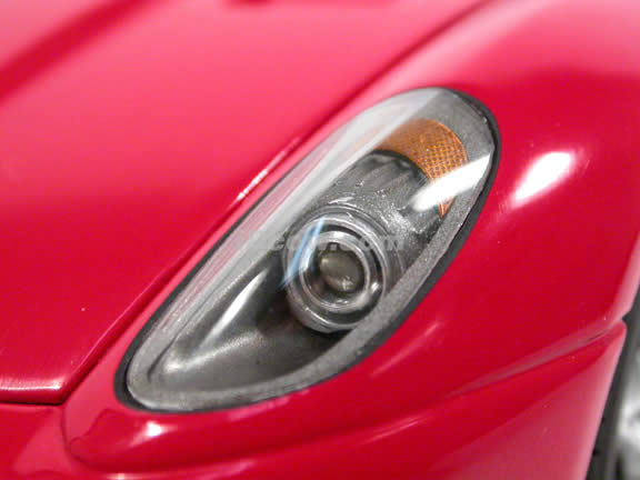 2006 Ferarri 599 GTB Fiorano diecast model car 1:18 scale die cast by Hot Wheels Super Elite - Red K4148
