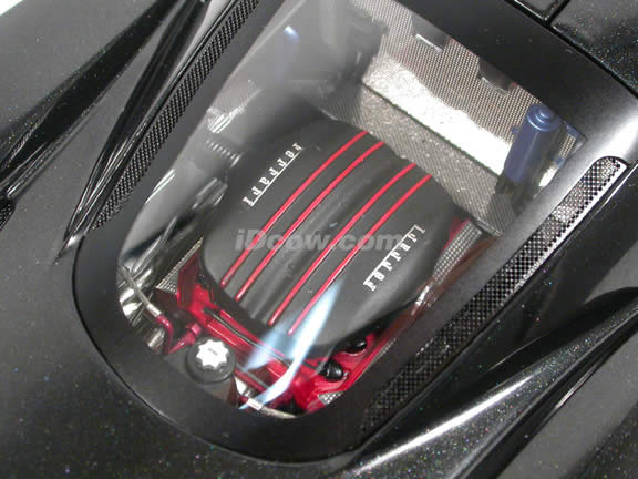 2007 Ferrari FXX Michael Schumacher diecast model car 1:18 scale die cast by Hot Wheels Super Elite - Black L7126
