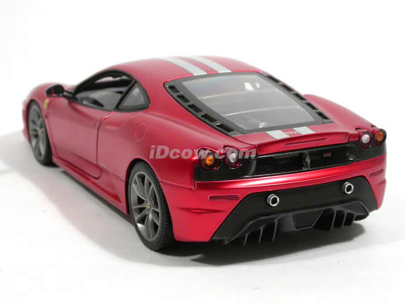 2008 Ferrari 430 Scuderia diecast model car 1:18 scale die cast by Hot Wheels Elite - Red L2973