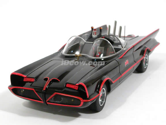 1966 Batmobile diecast model car 1:18 scale TV Series by Hot Wheels Elite - Elite L7130