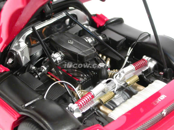 2002 Ferrari Enzo diecast model car 1:18 scale Michael Schumacher by Hot Wheels Elite - Red N2058