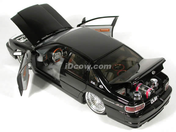 1996 Chevy Impala SS diecast model car 1:18 scale from Dub City Jada Toys - Black