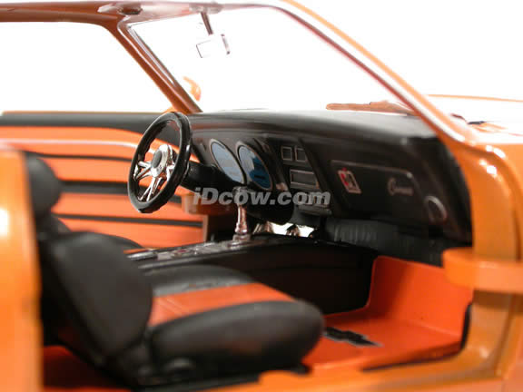 1968 Chevrolet Camaro diecast model car 1:18 scale die cast from Dub City BigTime Muscle Jada Toys - Metallic Orange