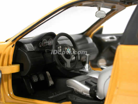 2002 BMW AC Schnitzer S3 diecast model car 1:18 scale die cast by Jada Toys Dub City - Metallic Yellow 90002