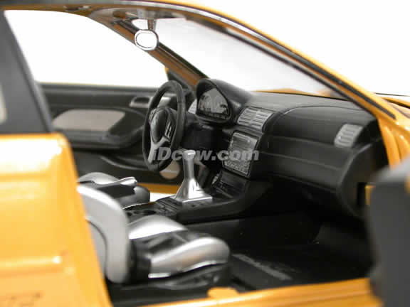 2002 BMW AC Schnitzer S3 diecast model car 1:18 scale die cast by Jada Toys Dub City - Metallic Yellow 90002