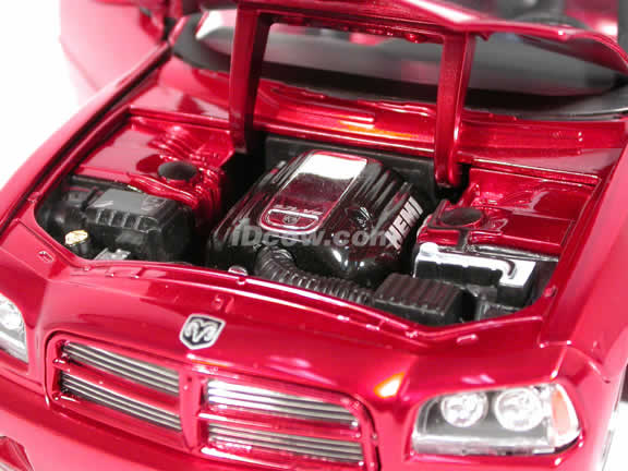 2006 Dodge Charger R/T diecast model car 1:18 scale die cast by Jada Toys Dub City - Metallic Red 90723