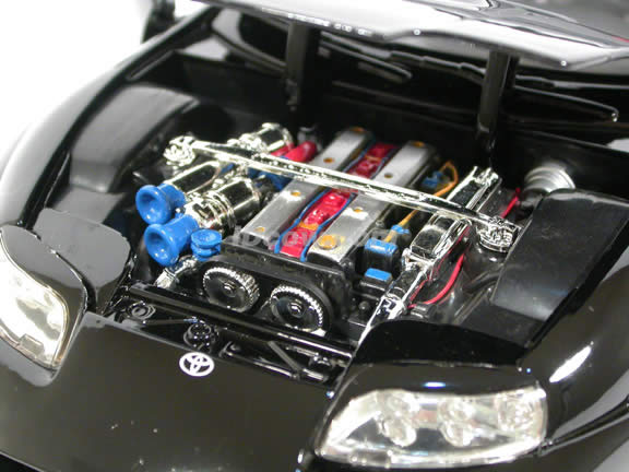 1995 Toyota Supra diecast model car 1:18 scale die cast by Jada Toys - Dub City Black 91639