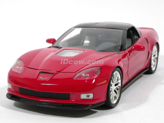 2009 Chevrolet Corvette ZR1 diecast model car 1:18 scale die cast by Jada Toys - Red 92025