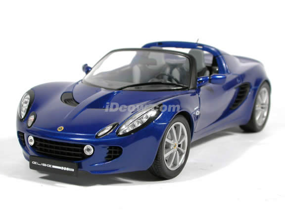 2002 Lotus Elise diecast model car 1:18 scale die cast from Jadi - Blue