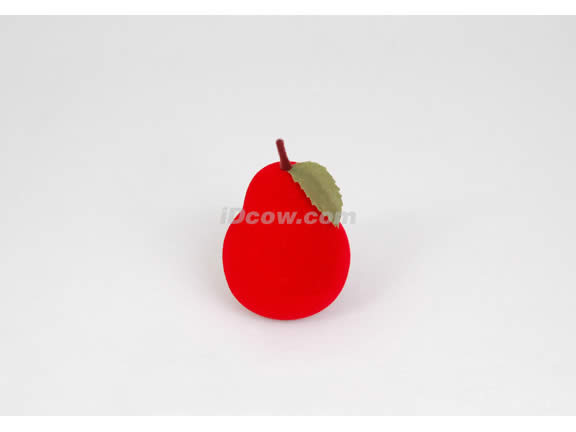 Beautiful Red Pear Jewelry box for ring, stud earrings