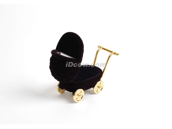 Velvet Baby Stroller Jewelry box for ring, earrings