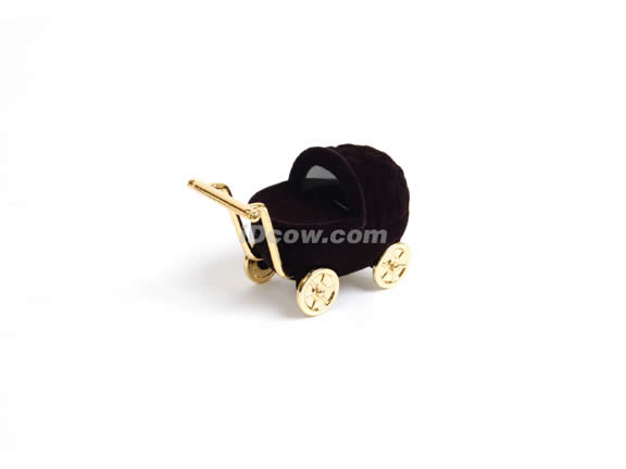 Velvet Baby Stroller Jewelry box for ring, earrings