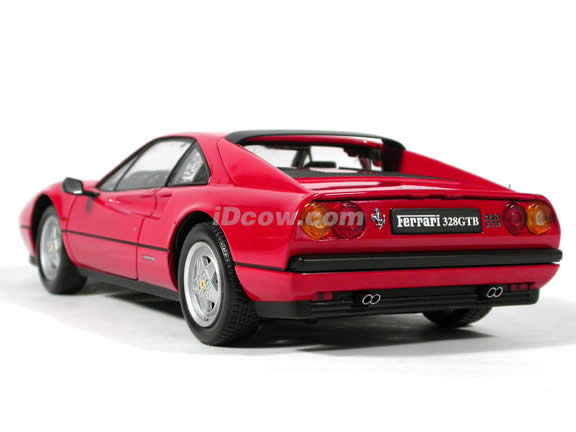 1988 Ferrari 328 GTB diecast model car 1:18 scale die cast from Kyosho - Red