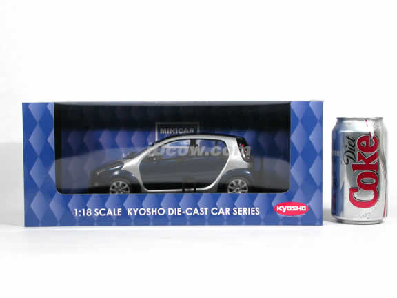 2006 Smart Forfour diecast model car 1:18 scale die cast from Kyosho - Blue 09106BL