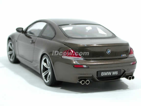 2006 BMW M6 diecast model car 1:18 scale die cast from Kyosho - Bronze 08703BZ