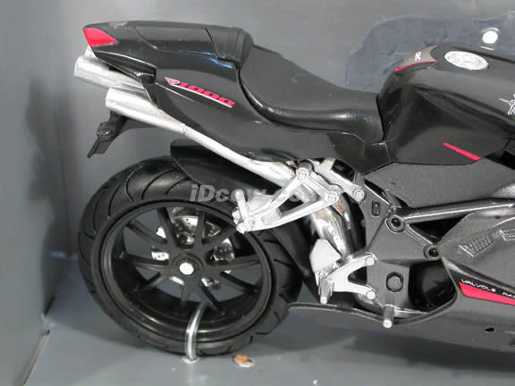 2006 MV Agusta F4 Diecast Motorcycle Model 1:12 scale die cast by NewRay - Black and Grey 42643
