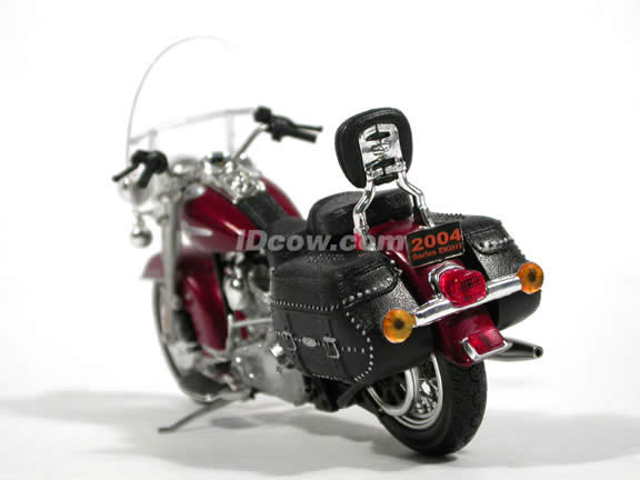 2004 Harley Daidson Heritage Softail Classic Diecast Motorcycle Model 1:18 scale die cast from ERTL - Maroon