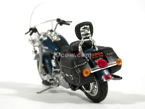 2004 Harley Davidson Heritage Softail Classic Diecast Motorcycle Model 1:18 scale die cast from ERTL - Dark Blue