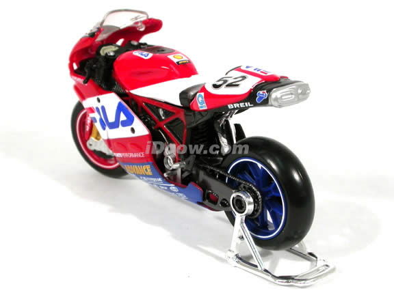 2004 Ducati 999 #52 James Toseland Diecast Motorcycle Model 1:18 scale die cast from Maisto - Red