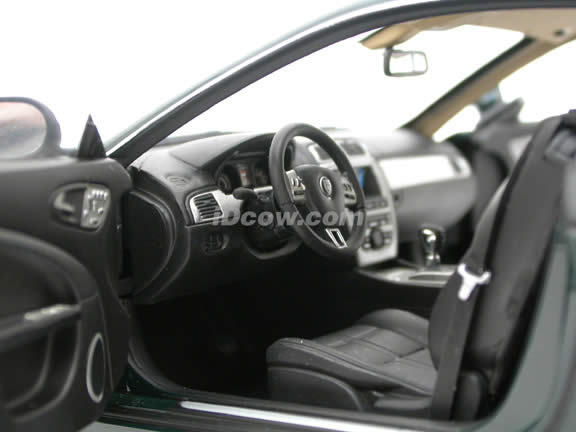 2006 Jaguar XK Coupe diecast model car 1:18 scale die cast by Minichamps - Dark Green 071575