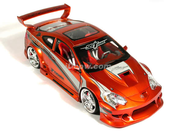 2002 Acura RSX diecast model car 1:18 scale die cast from Muscle Machines - Copper