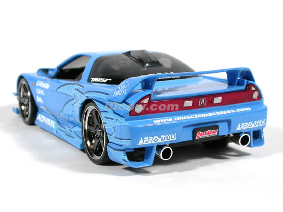 2003 Acura NSX Turbo diecast model car 1:18 scale die cast from Muscle Machines - Blue