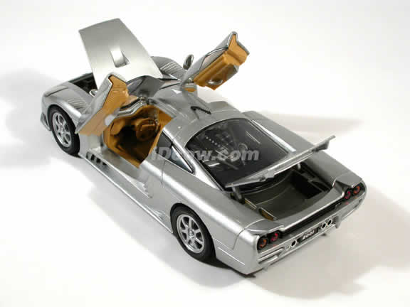 2001 Saleen S7 diecast model car 1:18 scale die cast by Motor Max - Silver