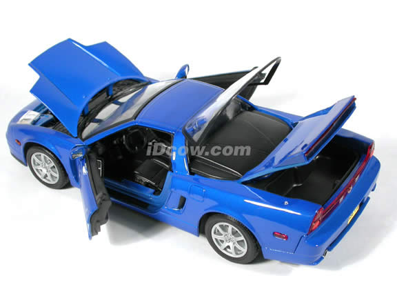 2002 Acura NSX diecast model car 1:18 scale die cast by Motor Max - Blue
