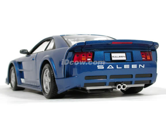 2000 Ford Mustang Saleen SR diecast model car 1:18 scale die cast by Motor Max - Blue