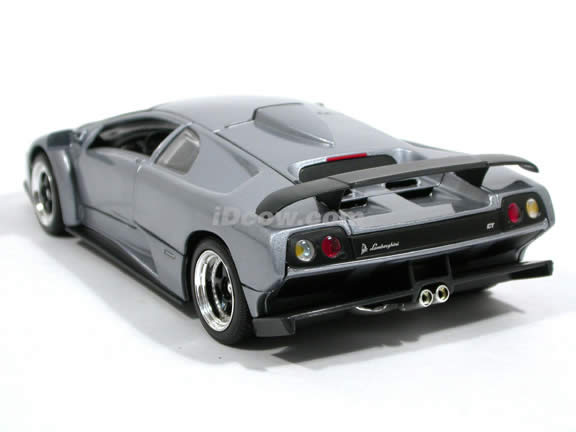 2000 Lamborghini Diablo GT diecast model car 1:18 scale die cast by Motor Max - Metallic Grey 73168