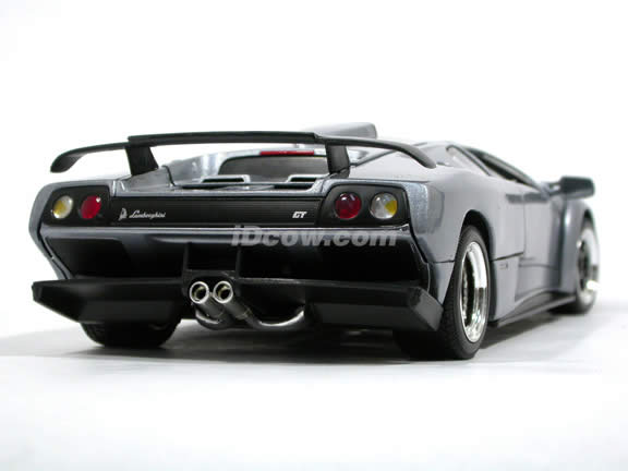 2000 Lamborghini Diablo GT diecast model car 1:18 scale die cast by Motor Max - Metallic Grey 73168