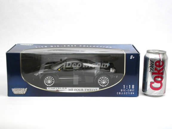 2005 Chrysler ME FOUR TWELVE Concept diecast model car 1:18 scale die cast by Motor Max - Gloss Black 73138