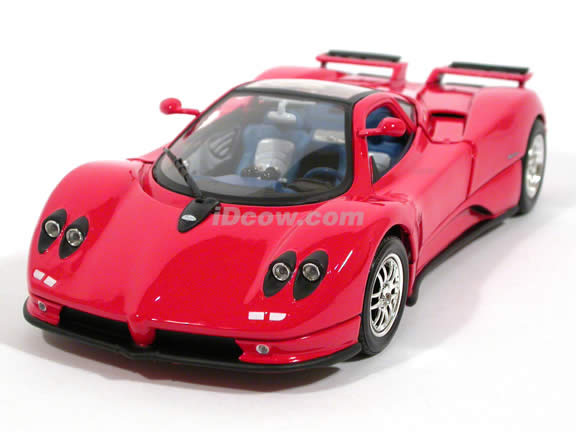 2002 Pagani Zonda C12 diecast model car 1:18 scale die cast by Motor Max - Red 73147