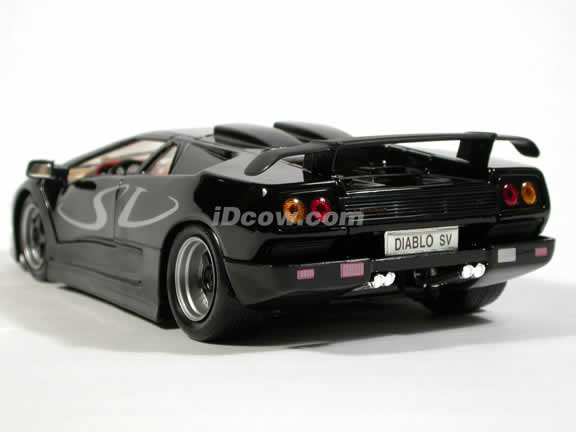 1996 Lamborghini Diablo SV diecast model car 1:18 scale die cast by Maisto - Black