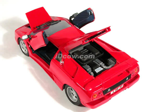 1995 Lamborghini Jota diecast model car 1:18 scale die cast by Maisto - Red