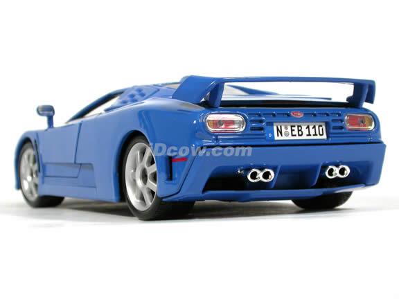 1994 Bugatti EB 110 diecast model car 1:18 scale die cast by Bburago - Blue