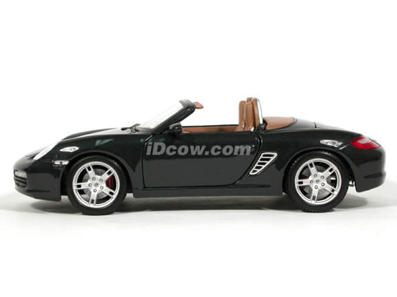 2005 Porsche Boxster S diecast model car 1:18 scale die cast by Maisto - Metallic Black