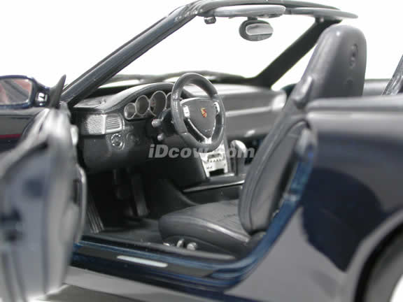 2005 Porsche 911 Carrera Cabriolet diecast model car 1:18 scale die cast by Maisto - Dark Blue