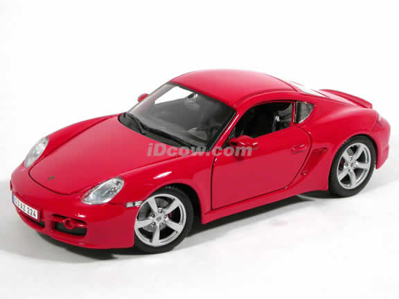 2006 Porsche Cayman S diecast model car 1:18 scale die cast by Maisto - Red 31122
