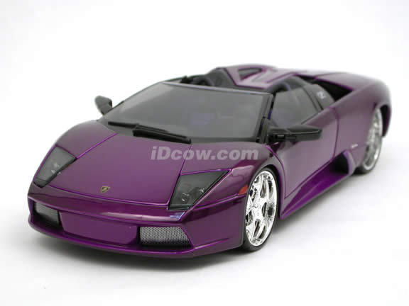 2005 Lamborghini Murcielago Roadster diecast model car 1:18 scale die cast by Maisto Playerz - Candy Purple 31060