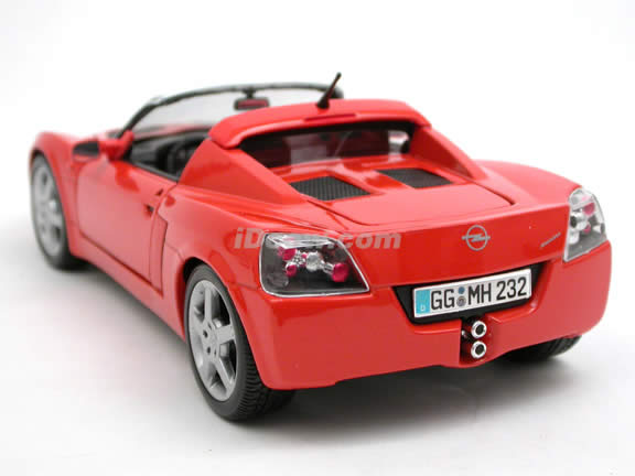 2002 Opel Speedster diecast model car 1:18 scale die cast by Maisto - Orange 31615
