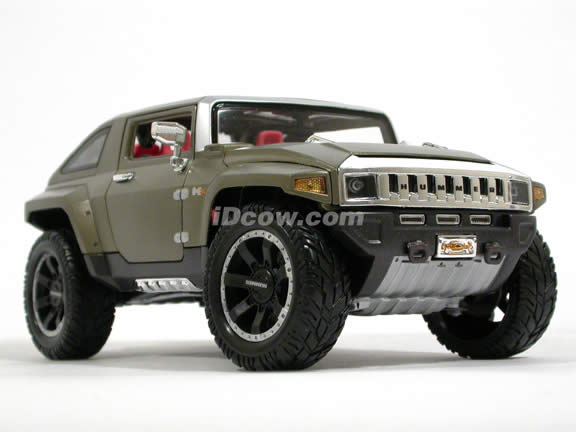 2008 Hummer HX Concept diecast model car 1:18 scale die cast by Maisto - Olive