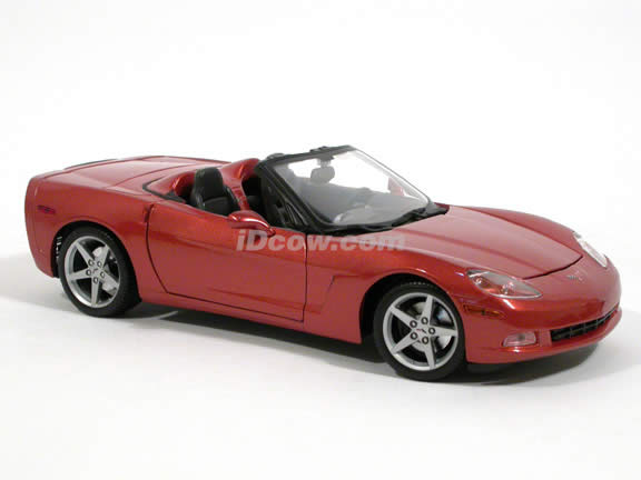 2005 Chevrolet Corvette Convertible diecast model car 1:18 scale die cast by Maisto - 31137 Copper