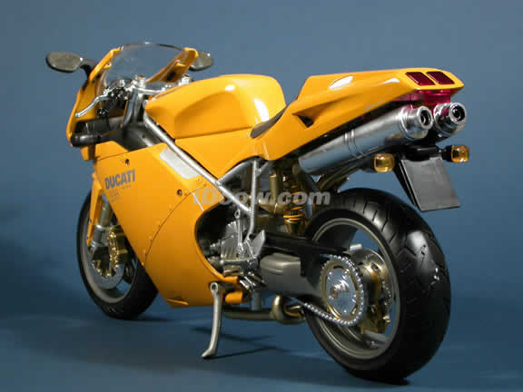 Ducati 998 Model Diecast Motorcycle 1:6 die cast by NewRay - Yellow