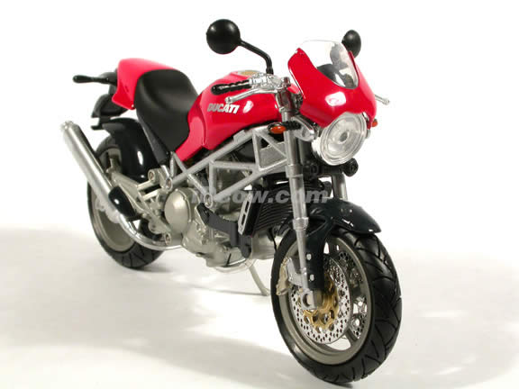 Ducati Monster S4 diecast motorcycle 1:12 scale die cast by NewRay - Red