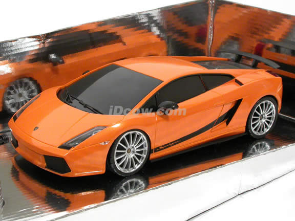 2007 RC Lamborghini Gallardo Superleggera model car 1:18 scale by XQ Toys - Orange